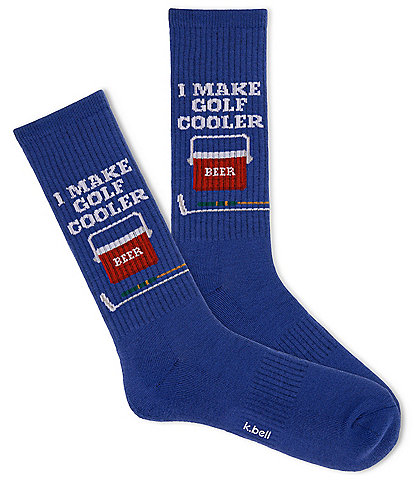 K. Bell I Make Golf Cooler Crew Socks