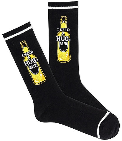 K. Bell I Need A Huge Beer Crew Dress Socks