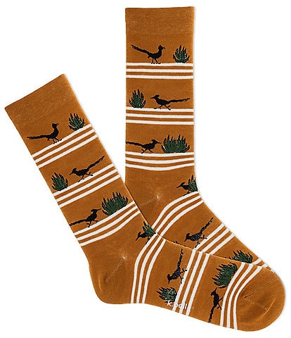 K. Bell Roadrunner/Stripe Crew Dress Socks