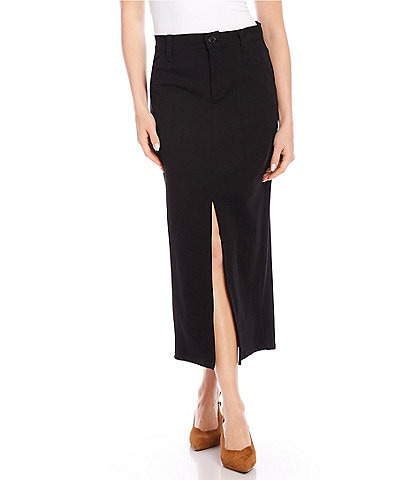 Karen Kane Chelsea Stretch Twill Midi Skirt