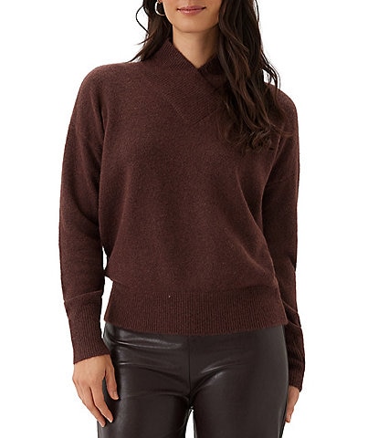Karen Kane Shawl Collar Long Sleeve Sweater