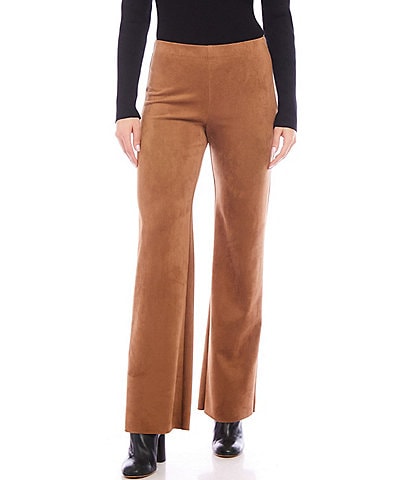 Karen Kane Stretch Suede Presley Wide Leg Pant