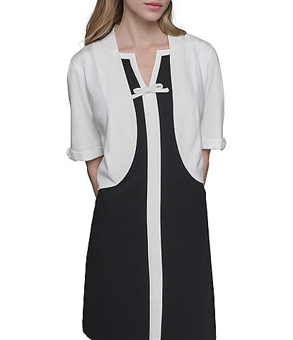 Karl Lagerfeld Mini Bow Sleeve Shrug