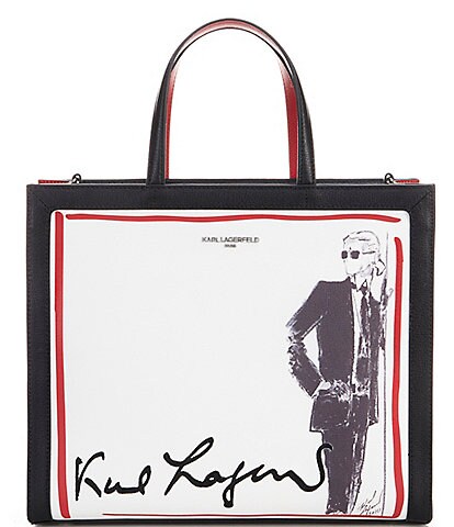 KARL LAGERFELD PARIS Celebration of Karl Limited Edition Leather Nouveau Tote Bag