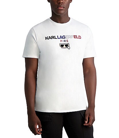 Karl Lagerfeld Paris Colorful Logo Short-Sleeve Tee