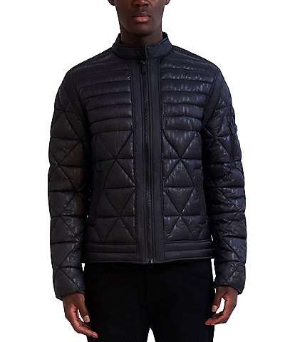 KARL LAGERFELD PARIS Embossed Quilted Jacket