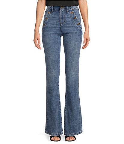 Spanx Retro High Rise Flared Leg Core Shaping Jeans