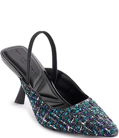 KARL LAGERFELD PARIS Keera Boucle Slingback Pumps