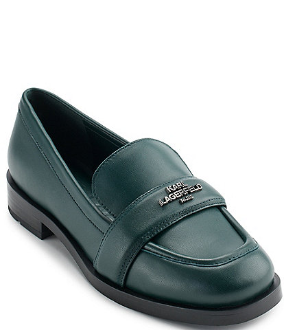 KARL LAGERFELD PARIS Madlen Leather Loafers