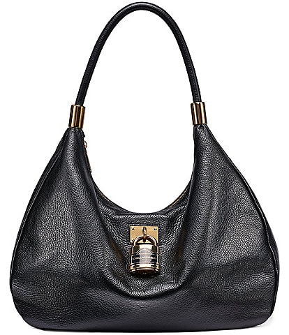 KARL LAGERFELD PARIS Maelynn Lock Hardware Hobo Bag