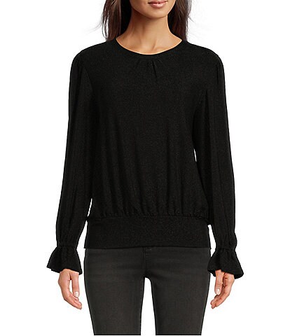 Karl Lagerfeld Jeans Cropped Monogram Sweatshirt, Women's, Size: XS, Black