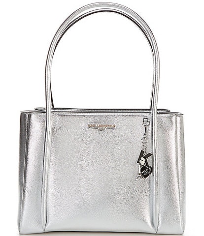 Silver Leather Bag