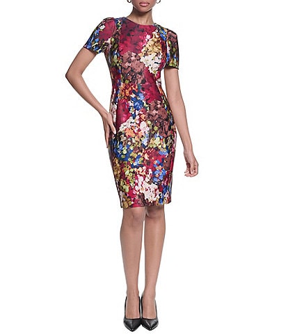 KARL LAGERFELD PARIS Printed Sheath Dress