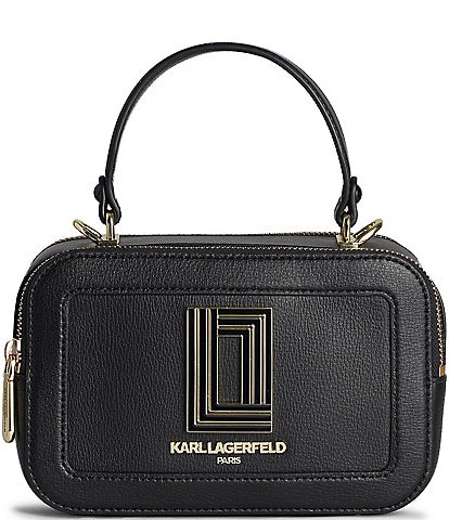 KARL LAGERFELD PARIS Simone Leather Crossbody Bag