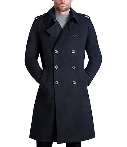 Karl Lagerfeld Paris Wool Trench Coat