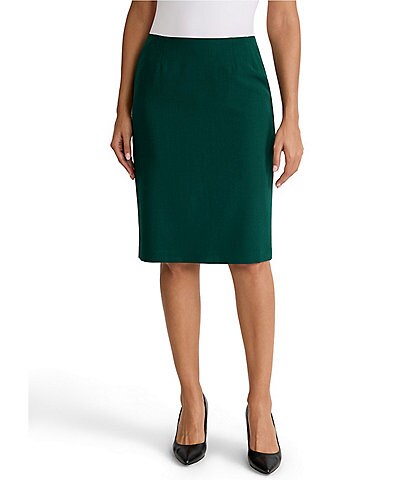 Kasper Crepe Pencil Skirt