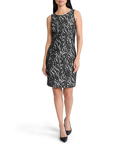 Kasper Empire Seamed Sleeveless Sheath Dress