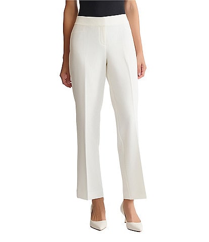 Kasper Fly Front Crepe Trouser Pants