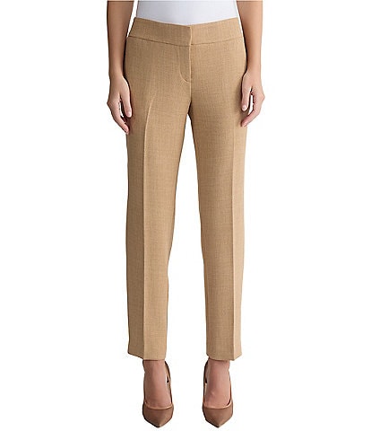 Kasper Fly Front Full Length Straight Leg Pant