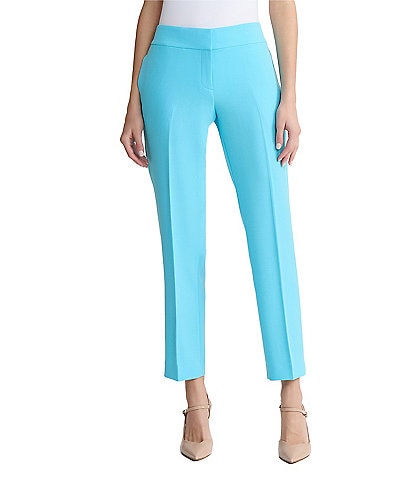 Kasper Fly Front Slim Full Length Pants