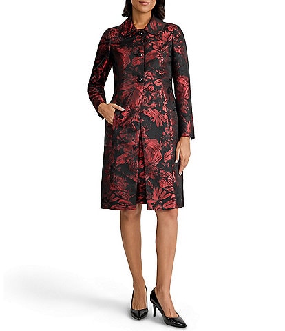 Kasper Jacquard Long Jacket