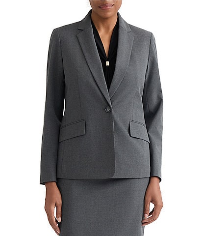 Kasper One Button Notch Collar Jacket