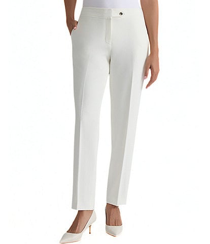 Kasper Petite Flat Front Straight Leg Pants