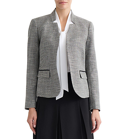 Kasper Petite Size Cut Out Collar Jacket