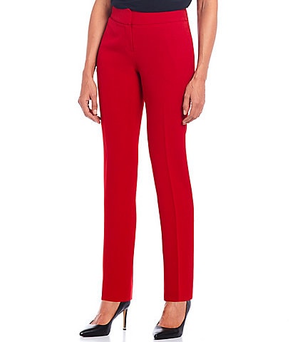 Kasper Petite Size Stretch Crepe Slim Leg Ankle Length Pant