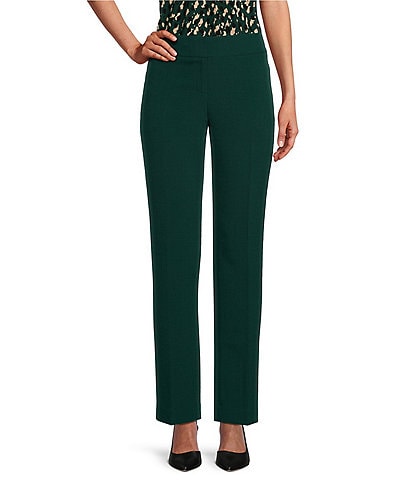 Kasper Petite Size Stretch Crepe Slim Pocket Pant