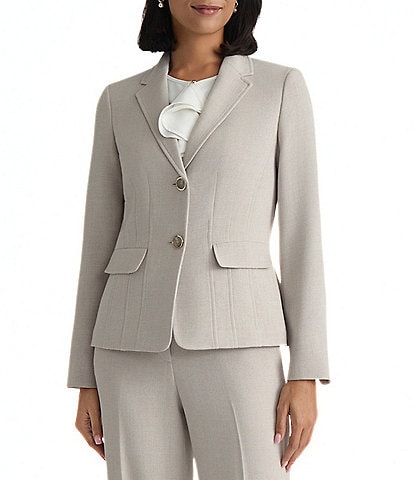 Kasper Petite Two Button Seamed Jacket