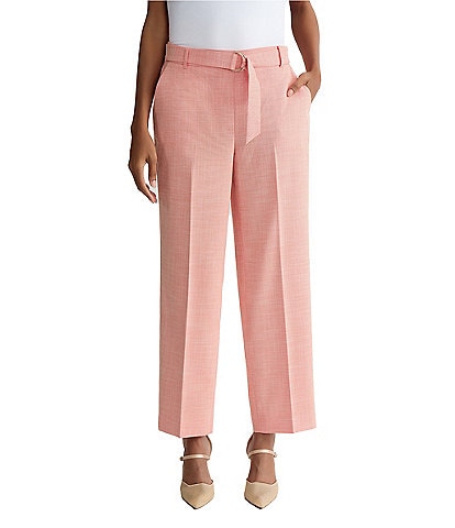 Kasper Pull On Belted Ankle Length Pant
