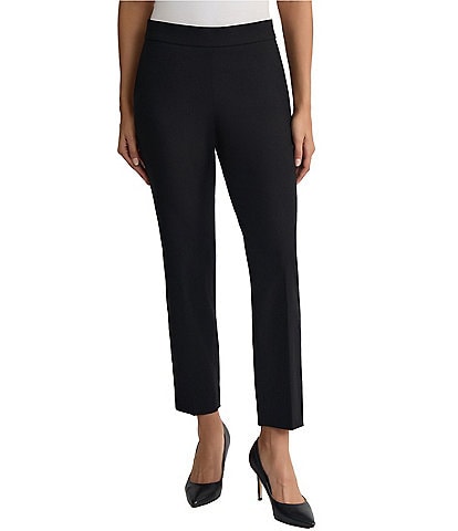 Kasper Pull On Stretch Twill Crop Pants