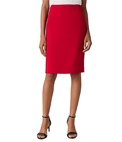 Kasper Stretch Crepe Pencil Skirt