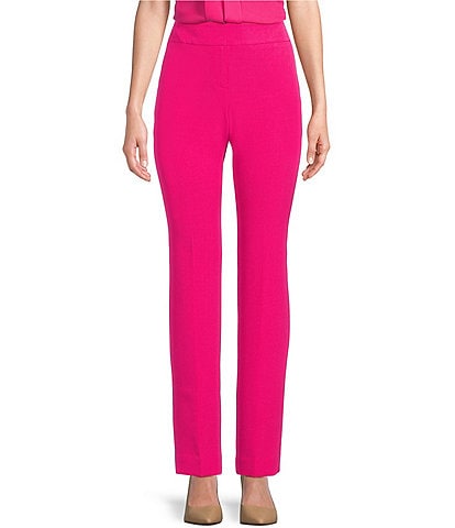 Popwings Women Casual Pink Stripes Printed Regular Relaxed Loose Fit Full  Length Trouser | Crepe Trousers for Women