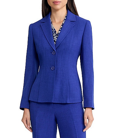 Kasper Two Button Crepe Blazer