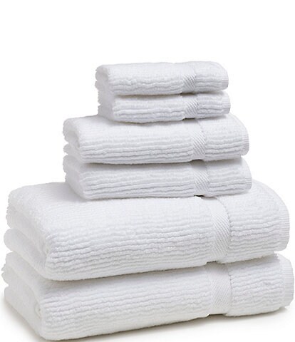 Kassatex Mateo Ribbed Zero-Twist Bath Towels