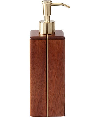 Kassatex Sutton Collection Acadia Wood Soap/Lotion Pump Dispenser