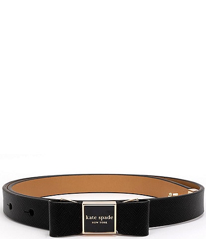 kate spade new york .74" Morgan Bow Leather Belt