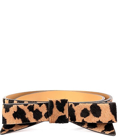 kate spade new york 0.75#double; Haircalf Leather Bow Belt