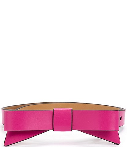 kate spade new york 0.75" Leather Bow Belt