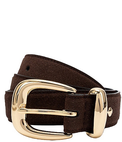 kate spade new york 1.18#double; Suede Molten Buckle Belt