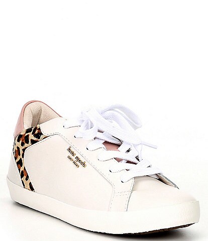 kate spade new york Ace Leopard Accent Leather Sneakers