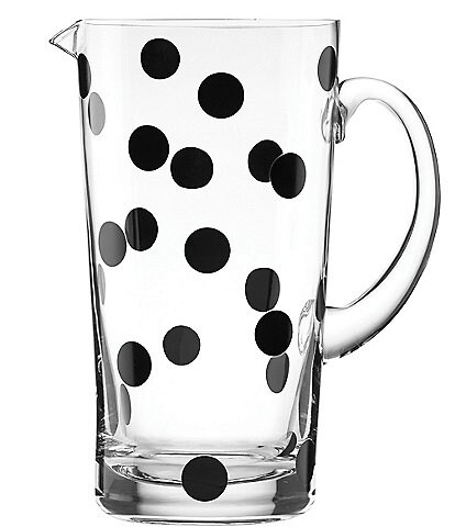 kate spade new york All in Good Taste Deco Dot Glass Pitcher