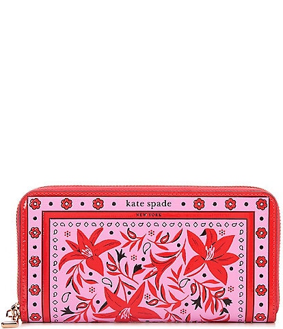 kate spade new york Bandana Zip Around Continetal Wallet