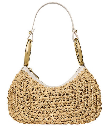 kate spade new york Bangle Handle Straw Convertible Shoulder Bag