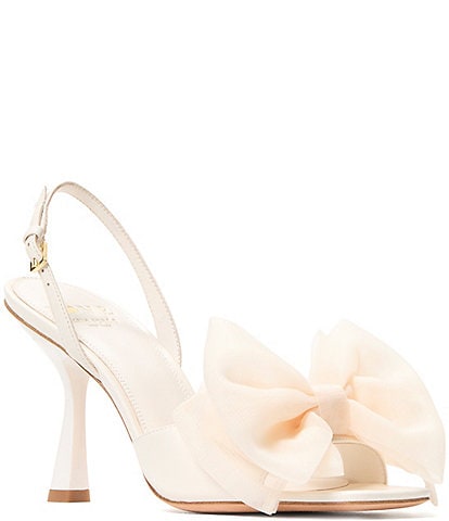 kate spade new york Beau Mesh Bow Slingback Dress Sandals