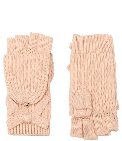 kate spade new york Bow Pop Knit Flip Top Mittens