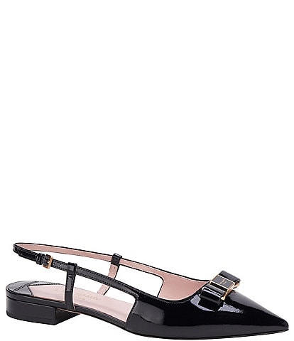 kate spade new york Bowdie Patent Leather Slingback Flats
