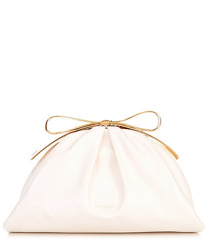 kate spade new york Bridal Bow Smooth Leather Bow Frame Clutch